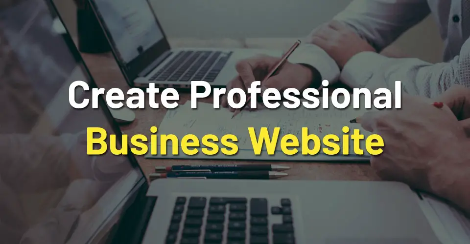Business with a Professional Website